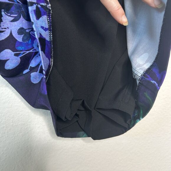 Black Halo Jevette Supersonic Black Floral Sheath Dress 4 - Picture 6 of 10